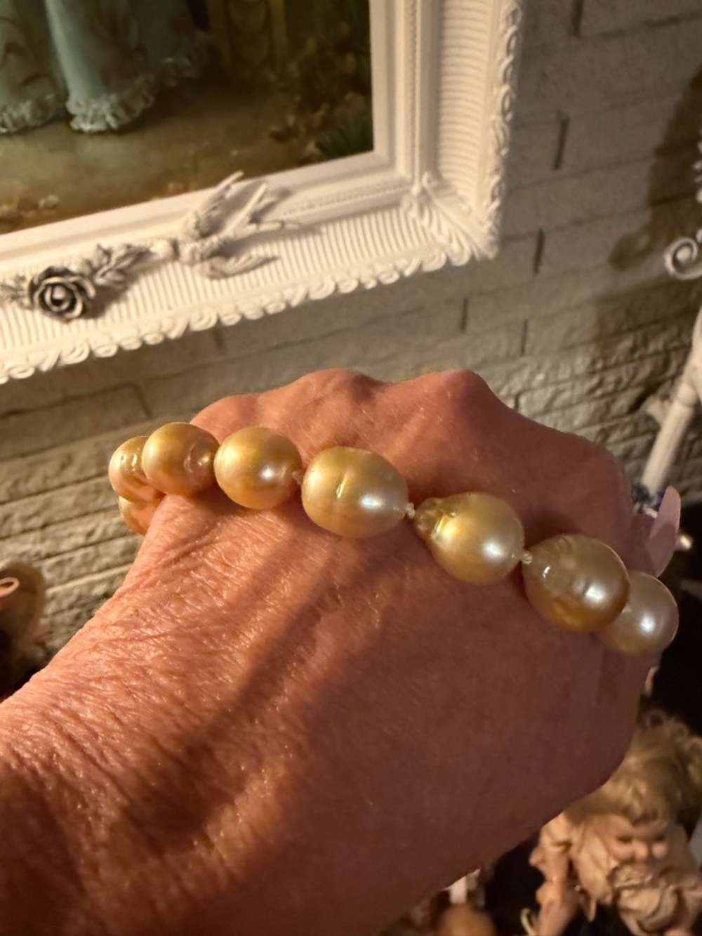 South sea golden pearl necklace